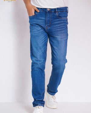 Leonard Straight Fit Jeans- Mid Blue